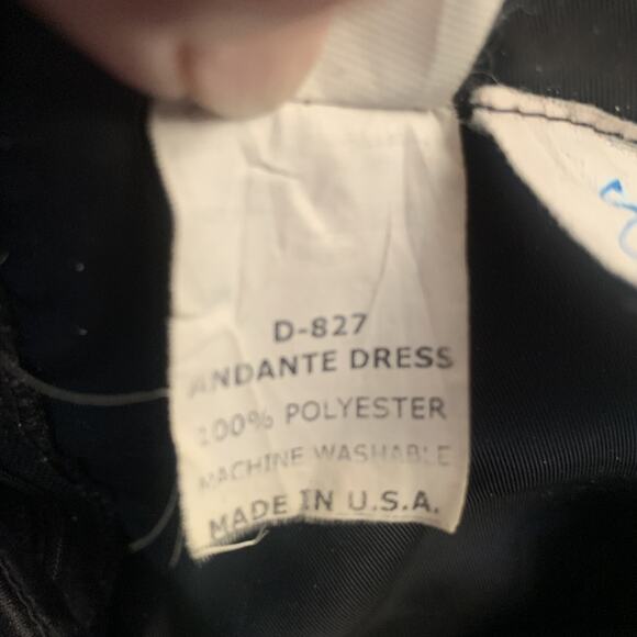 SOUTHEASTERN WOMEN'S BLACK SATIN ANDANTE OFF THE SHOULDER DRESS/GOWN SIZE 6-EUC - Picture 5 of 6